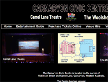 Tablet Screenshot of carnarvonciviccentre.com